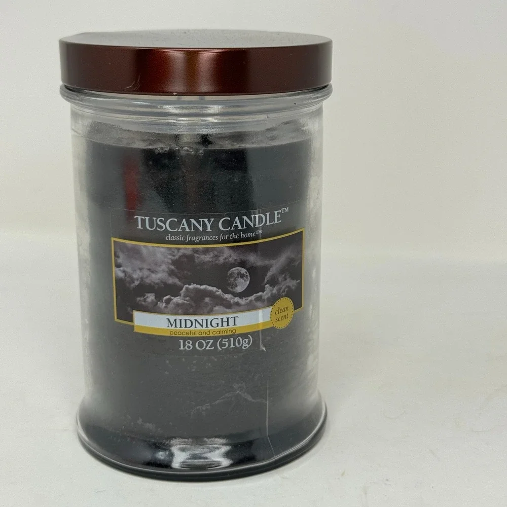 Tuscany Candle Midnight Peaceful Calming Scented Jar Candle 18 OZ Home Fragrance